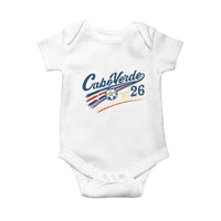 Cabo Verde Soccer Club 26 National Pride Baby Onesie Cape Verde Football Fans Retro Sporty Est. 2026 TS02