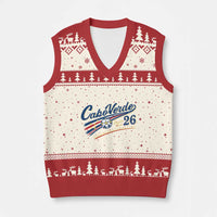 Cabo Verde Soccer Club 26 National Pride V-Neck Knit Sweater Vest Cape Verde Football Fans Retro Sporty Est. 2026