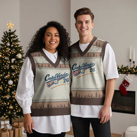 Cabo Verde Soccer Club 26 National Pride V-Neck Knit Sweater Vest Cape Verde Football Fans Retro Sporty Est. 2026 TS02