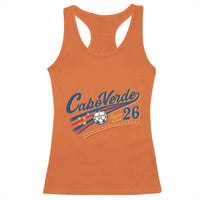 Cabo Verde Soccer Club 26 National Pride Racerback Tank Top Cape Verde Football Fans Retro Sporty Est. 2026