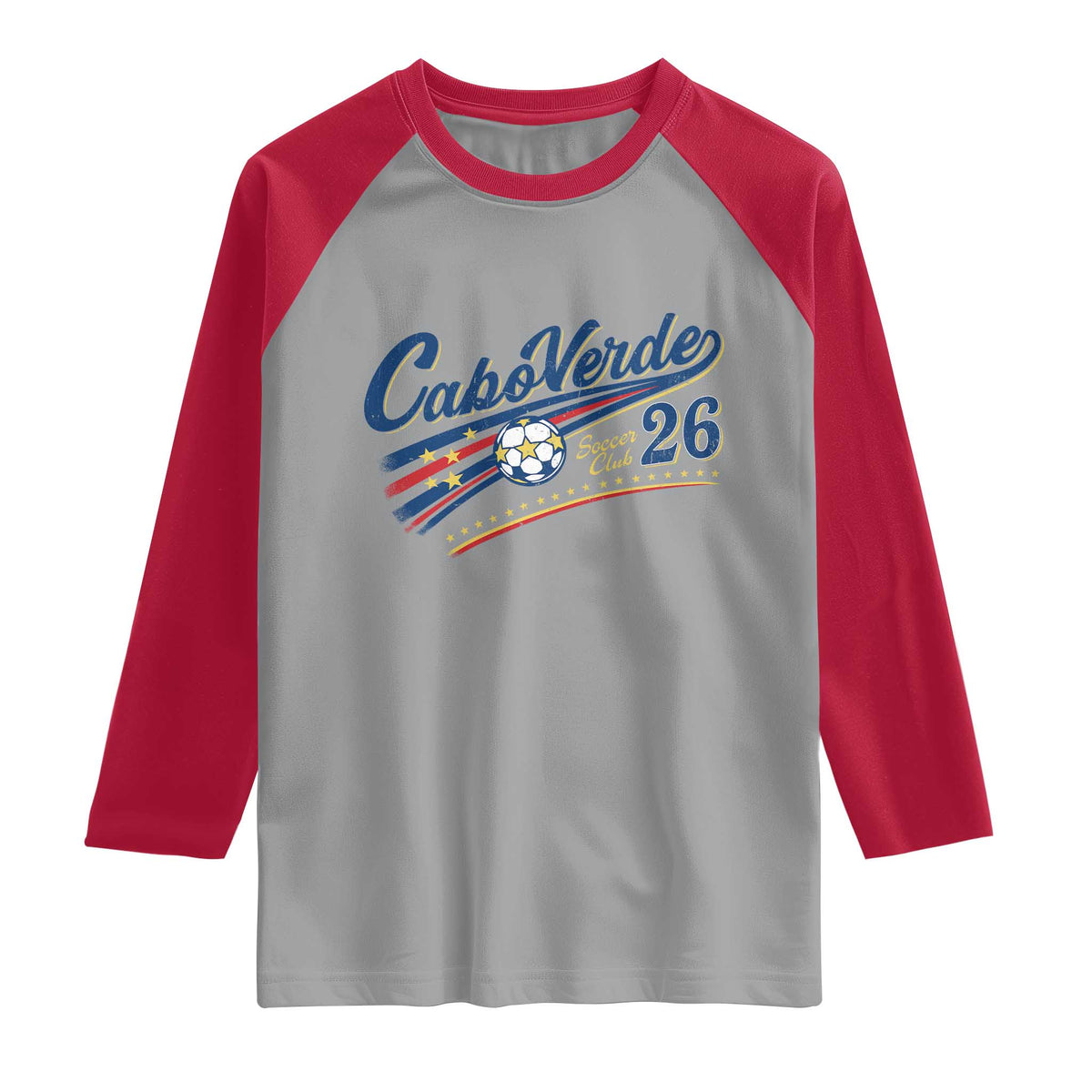 Cabo Verde Soccer Club 26 National Pride Raglan Shirt Cape Verde Football Fans Retro Sporty Est. 2026 TS02