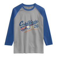 Cabo Verde Soccer Club 26 National Pride Raglan Shirt Cape Verde Football Fans Retro Sporty Est. 2026