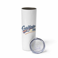 Cabo Verde Soccer Club 26 National Pride Skinny Tumbler Cape Verde Football Fans Retro Sporty Est. 2026