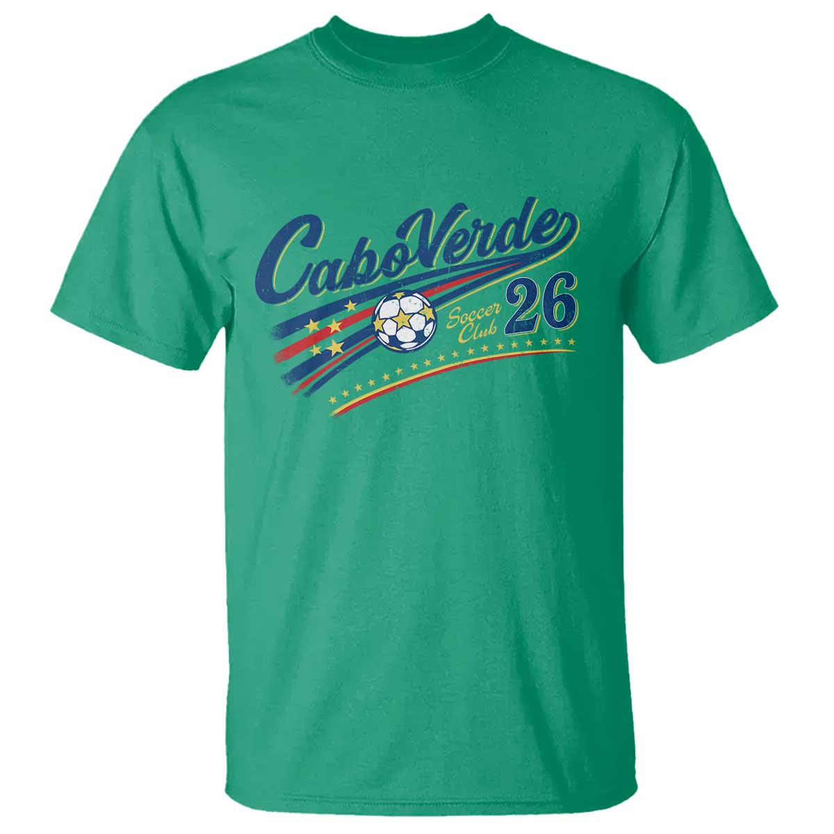 Cabo Verde Soccer Club 26 National Pride T Shirt Cape Verde Football Fans Retro Sporty Est. 2026 TS02