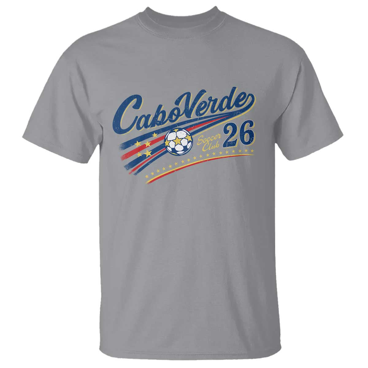 Cabo Verde Soccer Club 26 National Pride T Shirt Cape Verde Football Fans Retro Sporty Est. 2026 TS02