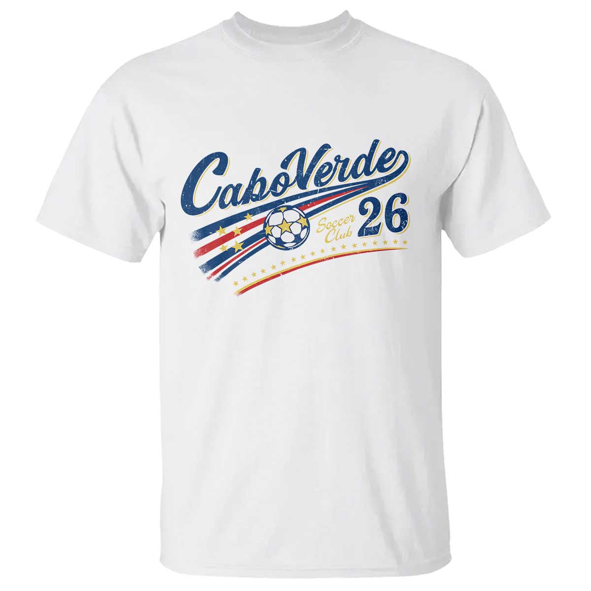 Cabo Verde Soccer Club 26 National Pride T Shirt Cape Verde Football Fans Retro Sporty Est. 2026 TS02