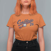 Cabo Verde Soccer Club 26 National Pride T Shirt For Women Cape Verde Football Fans Retro Sporty Est. 2026 TS02