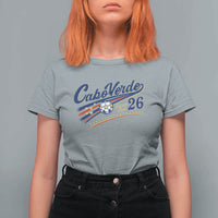 Cabo Verde Soccer Club 26 National Pride T Shirt For Women Cape Verde Football Fans Retro Sporty Est. 2026 TS02