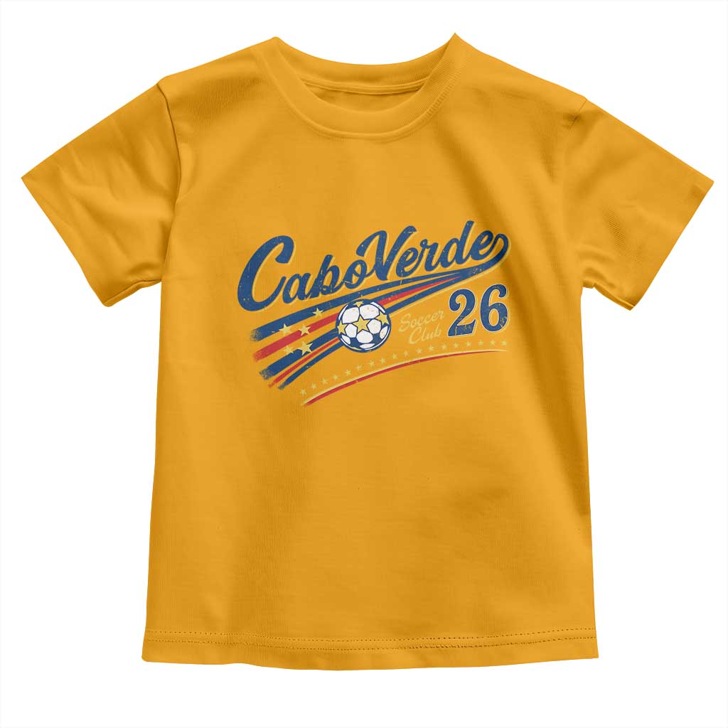 Cabo Verde Soccer Club 26 National Pride Toddler T Shirt Cape Verde Football Fans Retro Sporty Est. 2026 TS02