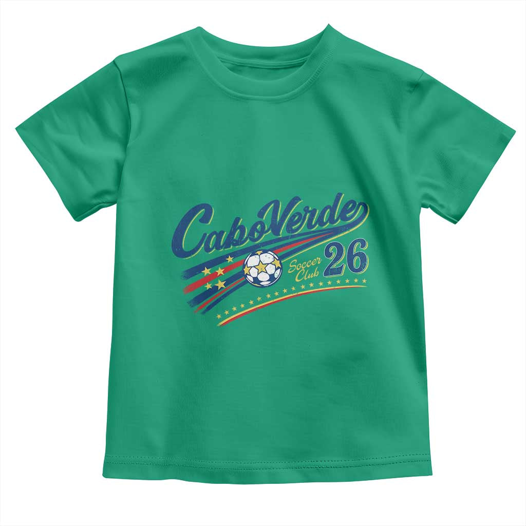 Cabo Verde Soccer Club 26 National Pride Toddler T Shirt Cape Verde Football Fans Retro Sporty Est. 2026