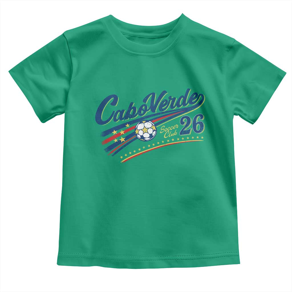 Cabo Verde Soccer Club 26 National Pride Toddler T Shirt Cape Verde Football Fans Retro Sporty Est. 2026 TS02