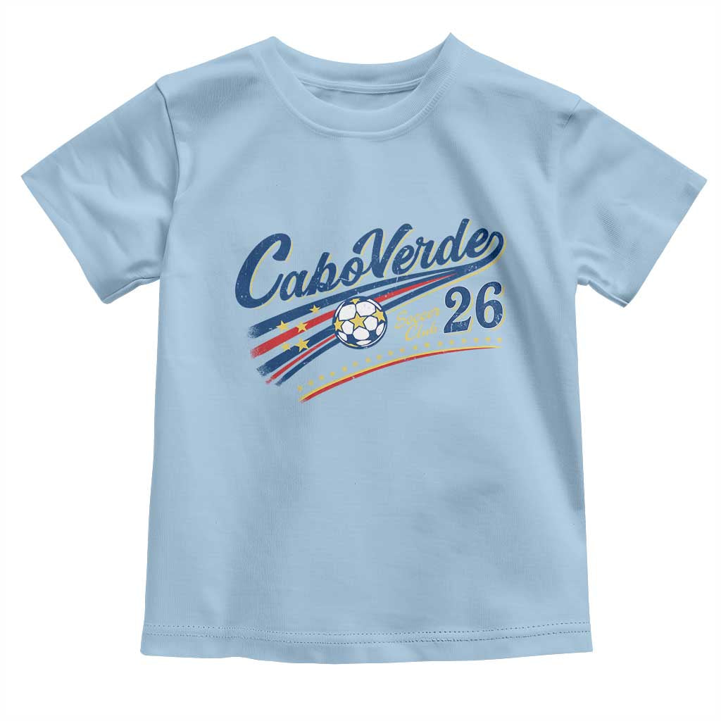 Cabo Verde Soccer Club 26 National Pride Toddler T Shirt Cape Verde Football Fans Retro Sporty Est. 2026 TS02