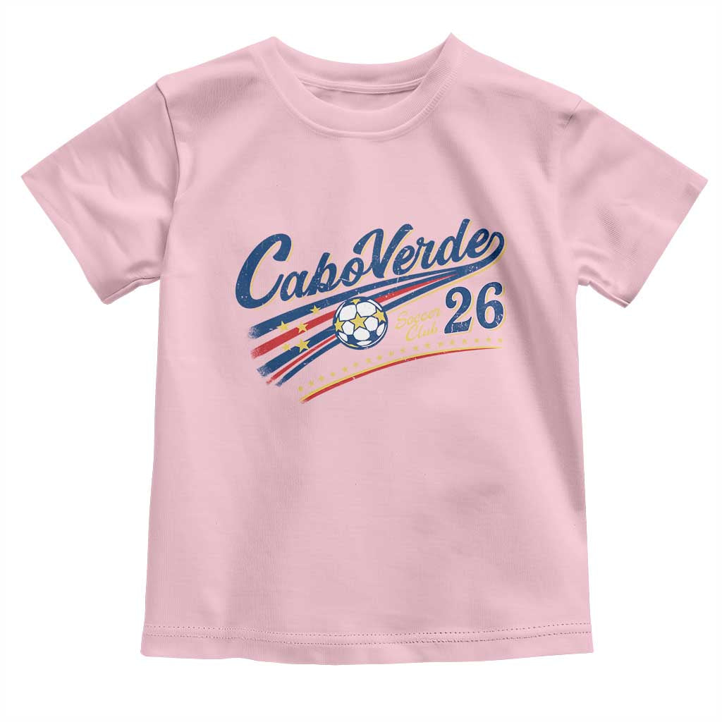 Cabo Verde Soccer Club 26 National Pride Toddler T Shirt Cape Verde Football Fans Retro Sporty Est. 2026 TS02