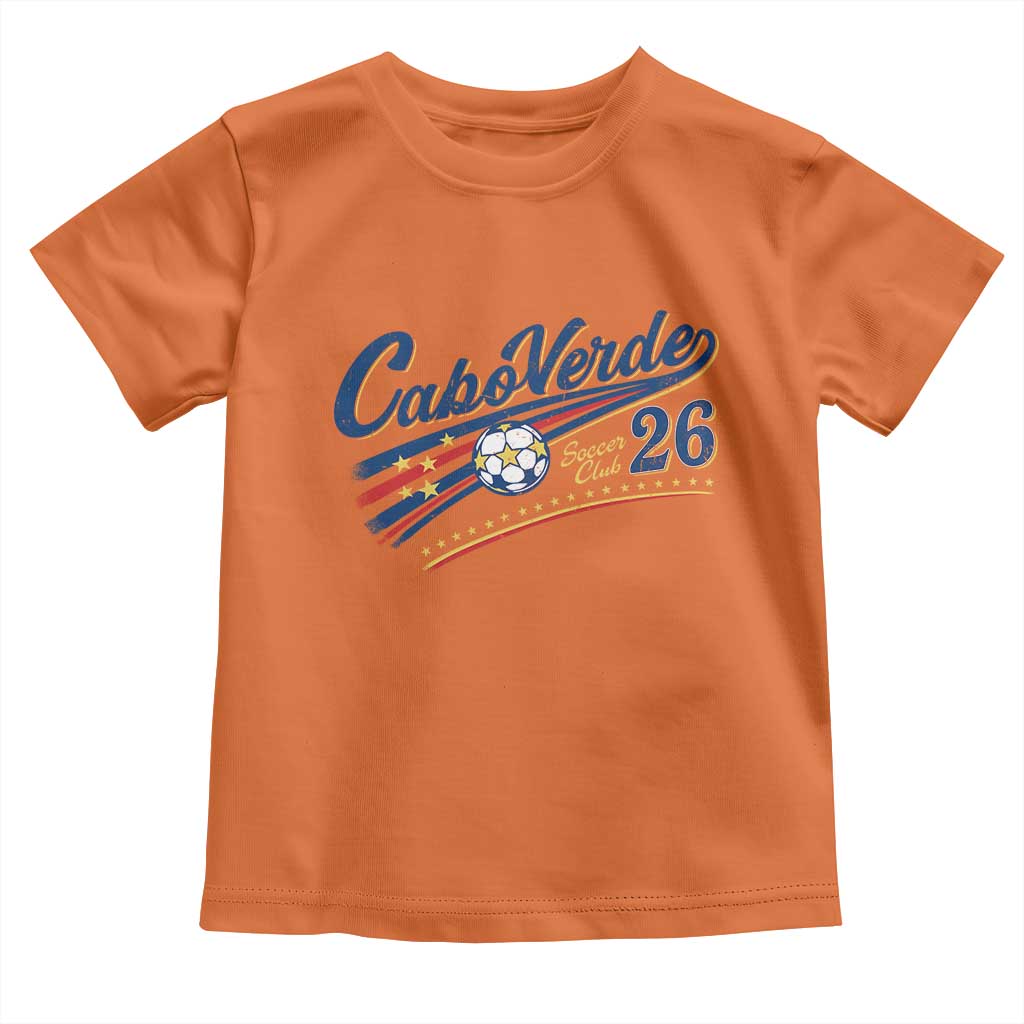 Cabo Verde Soccer Club 26 National Pride Toddler T Shirt Cape Verde Football Fans Retro Sporty Est. 2026 TS02
