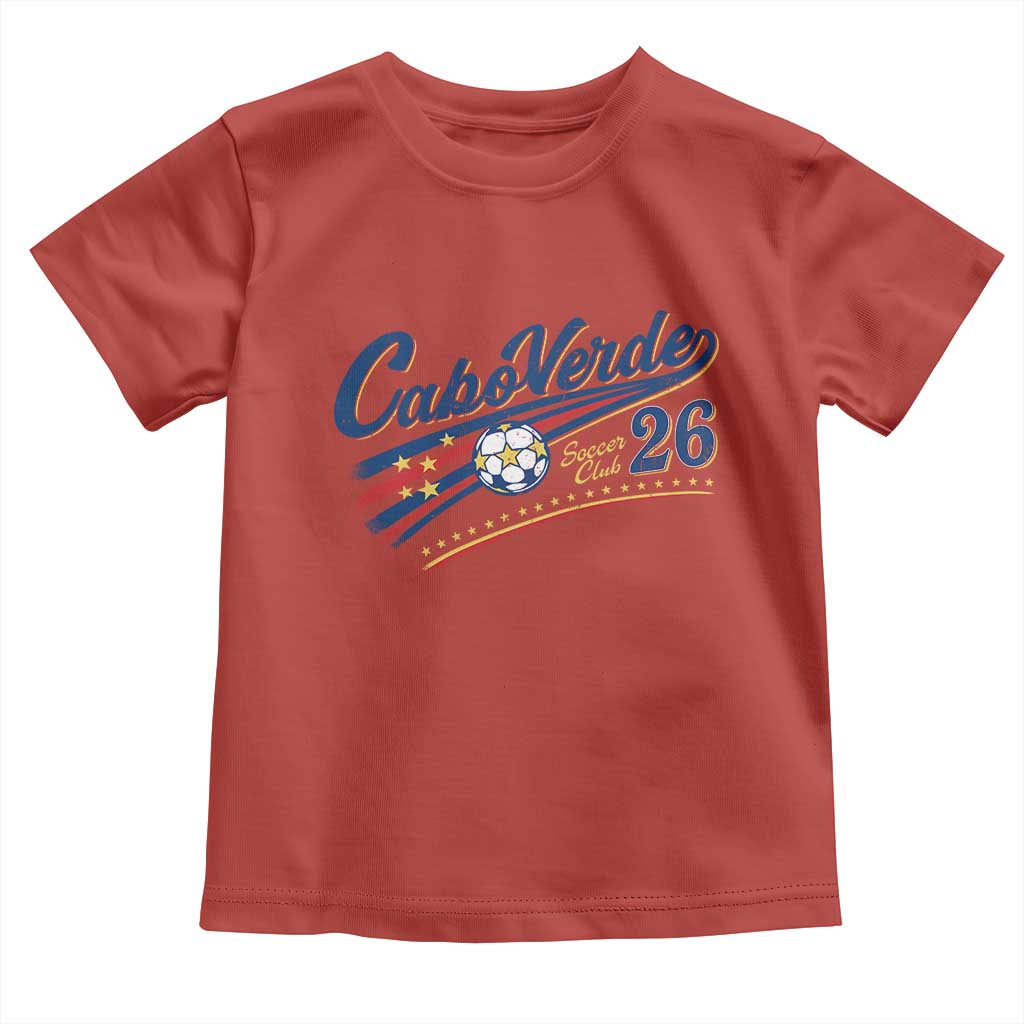 Cabo Verde Soccer Club 26 National Pride Toddler T Shirt Cape Verde Football Fans Retro Sporty Est. 2026 TS02
