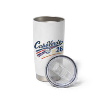 Cabo Verde Soccer Club 26 National Pride Tumbler Cup Cape Verde Football Fans Retro Sporty Est. 2026