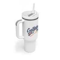 Cabo Verde Soccer Club 26 National Pride Tumbler With Handle Cape Verde Football Fans Retro Sporty Est. 2026