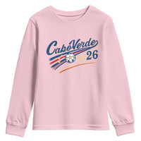 Cabo Verde Soccer Club 26 National Pride Youth Sweatshirt Cape Verde Football Fans Retro Sporty Est. 2026 TS02