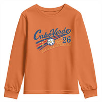 Cabo Verde Soccer Club 26 National Pride Youth Sweatshirt Cape Verde Football Fans Retro Sporty Est. 2026 TS02