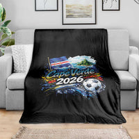 Cape Verde Soccer 2026 Island Flag Throw Blanket Cabo Verde Football Team Fans Tropical Pride Gift
