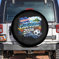 Cape Verde Soccer 2026 Island Flag Spare Tire Cover Cabo Verde Football Team Fans Tropical Pride Gift