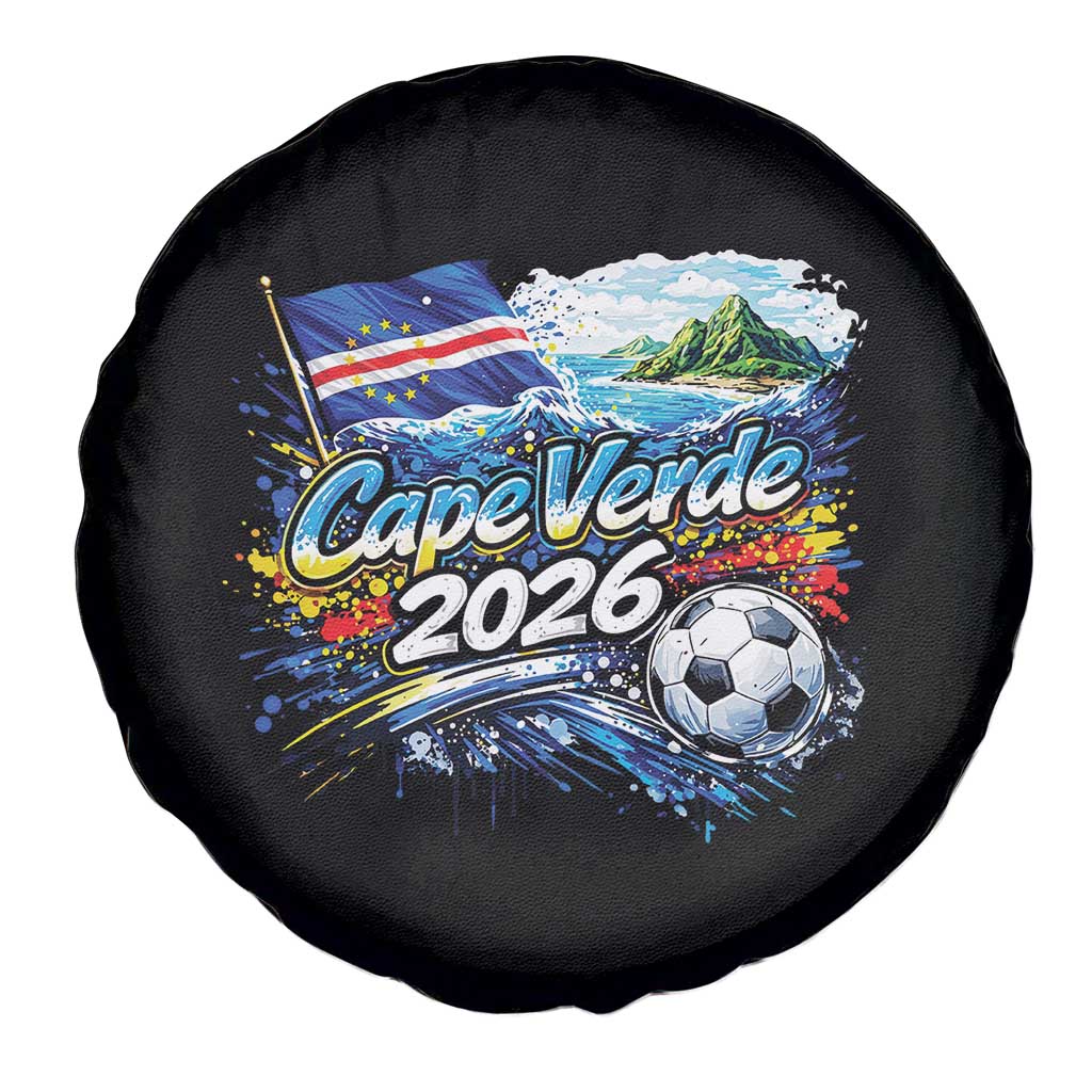 Cape Verde Soccer 2026 Island Flag Spare Tire Cover Cabo Verde Football Team Fans Tropical Pride Gift