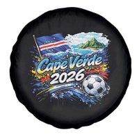 Cape Verde Soccer 2026 Island Flag Spare Tire Cover Cabo Verde Football Team Fans Tropical Pride Gift