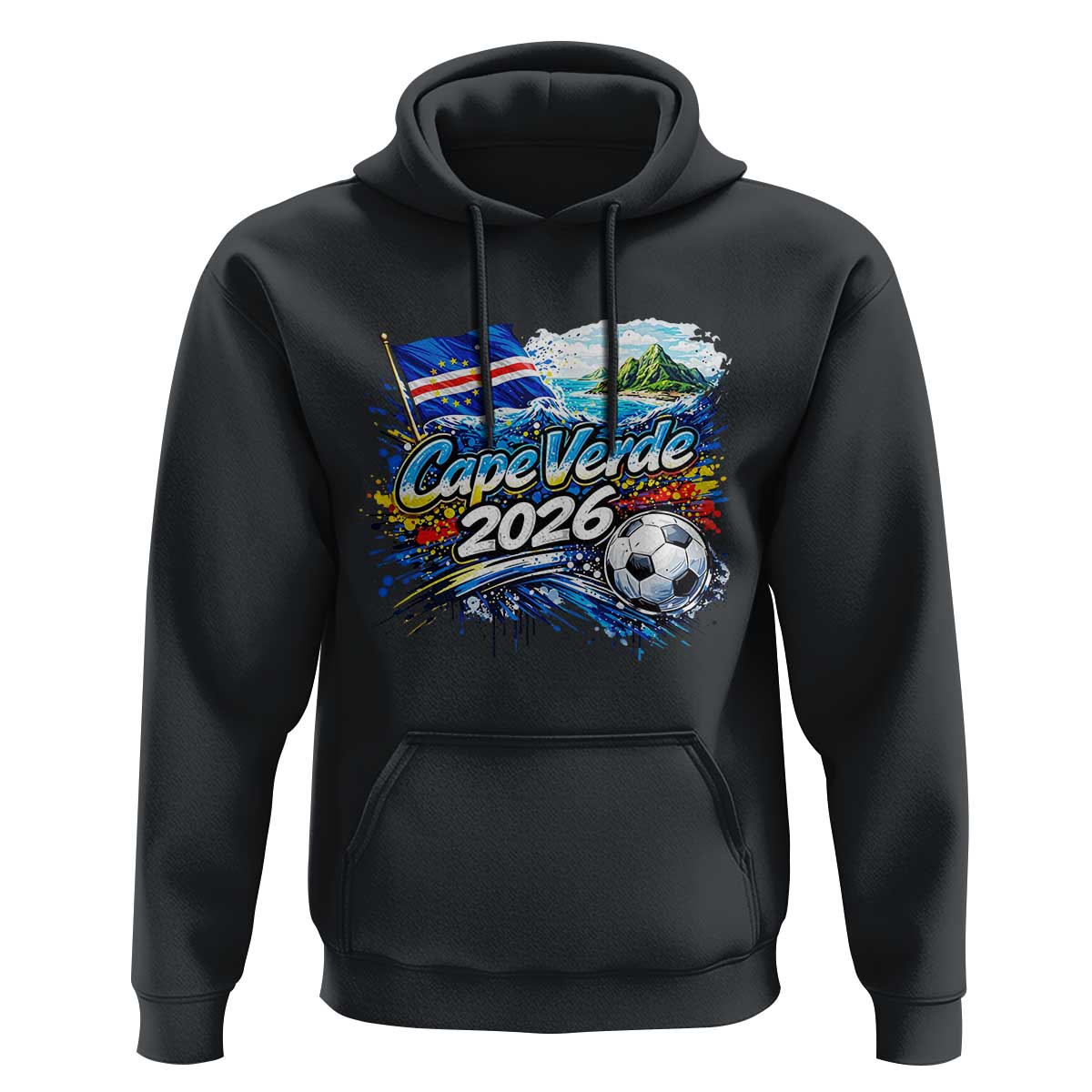Cape Verde Soccer 2026 Island Flag Hoodie Cabo Verde Football Team Fans Tropical Pride Gift