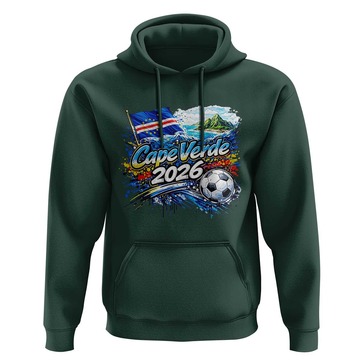 Cape Verde Soccer 2026 Island Flag Hoodie Cabo Verde Football Team Fans Tropical Pride Gift
