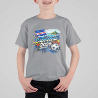 Cape Verde Soccer 2026 Island Flag T Shirt For Kid Cabo Verde Football Team Fans Tropical Pride Gift