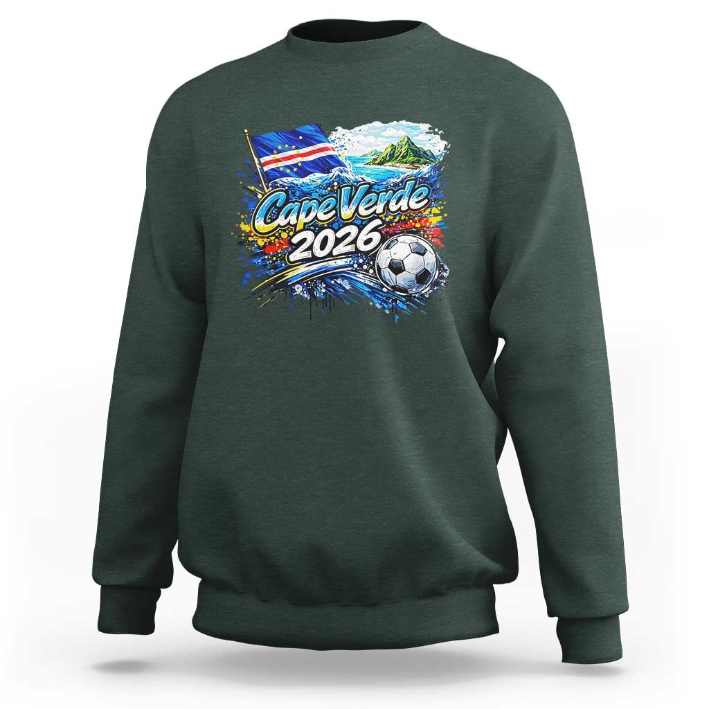 Cape Verde Soccer 2026 Island Flag Sweatshirt Cabo Verde Football Team Fans Tropical Pride Gift