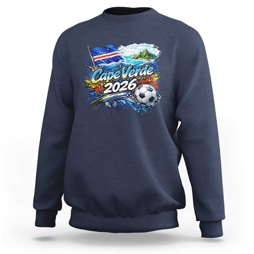 Cape Verde Soccer 2026 Island Flag Sweatshirt Cabo Verde Football Team Fans Tropical Pride Gift