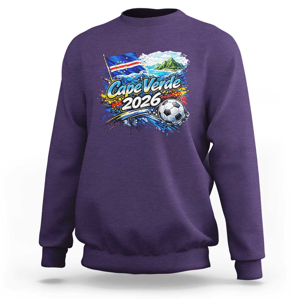 Cape Verde Soccer 2026 Island Flag Sweatshirt Cabo Verde Football Team Fans Tropical Pride Gift