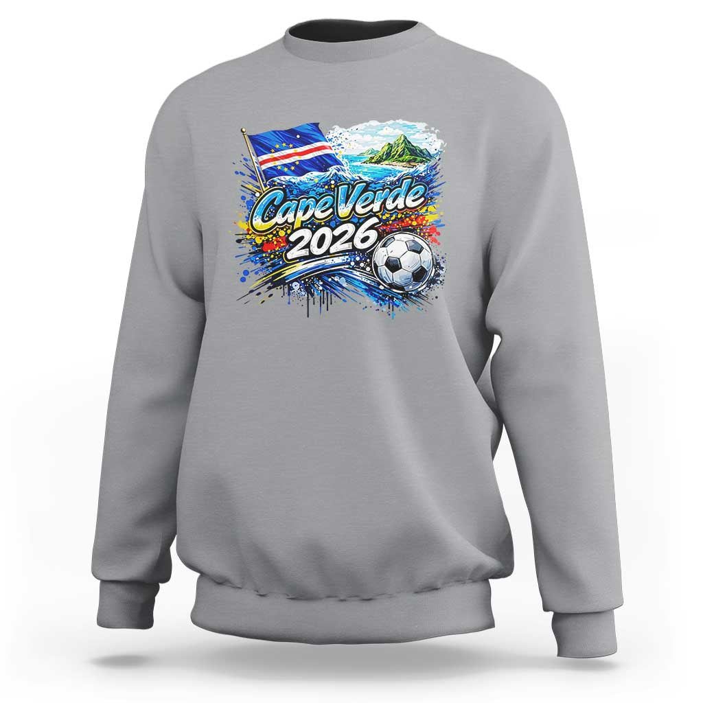 Cape Verde Soccer 2026 Island Flag Sweatshirt Cabo Verde Football Team Fans Tropical Pride Gift