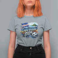 Cape Verde Soccer 2026 Island Flag T Shirt For Women Cabo Verde Football Team Fans Tropical Pride Gift