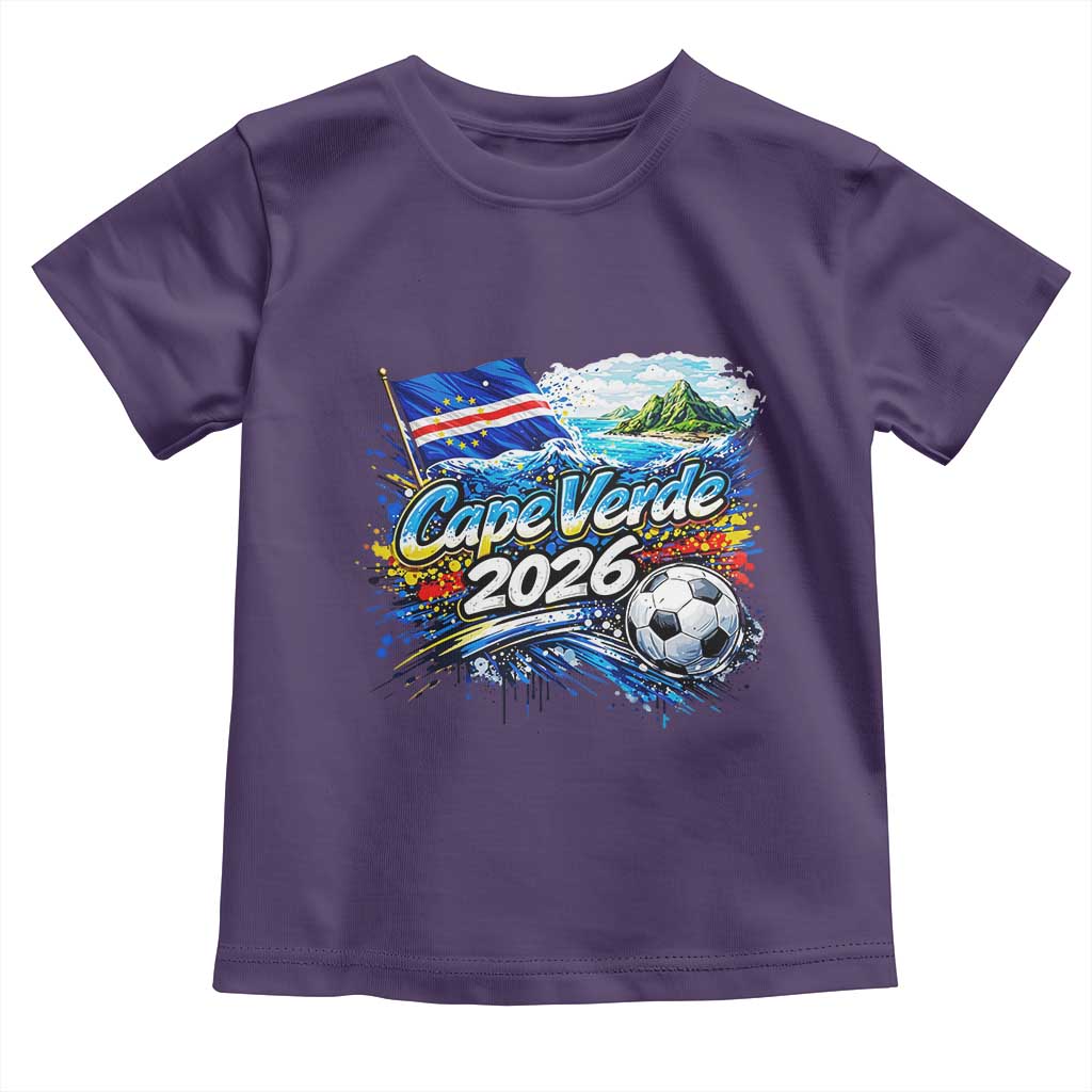 Cape Verde Soccer 2026 Island Flag Toddler T Shirt Cabo Verde Football Team Fans Tropical Pride Gift