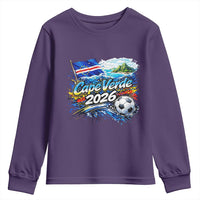 Cape Verde Soccer 2026 Island Flag Youth Sweatshirt Cabo Verde Football Team Fans Tropical Pride Gift