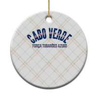Forca Tubaroes Azuis Cabo Verde National Pride Ceramic Ornament Cape Verde Football Fans Blue Sharks Heritage