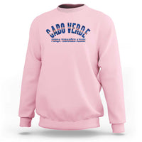 Forca Tubaroes Azuis Cabo Verde National Pride Sweatshirt Cape Verde Football Fans Blue Sharks Heritage