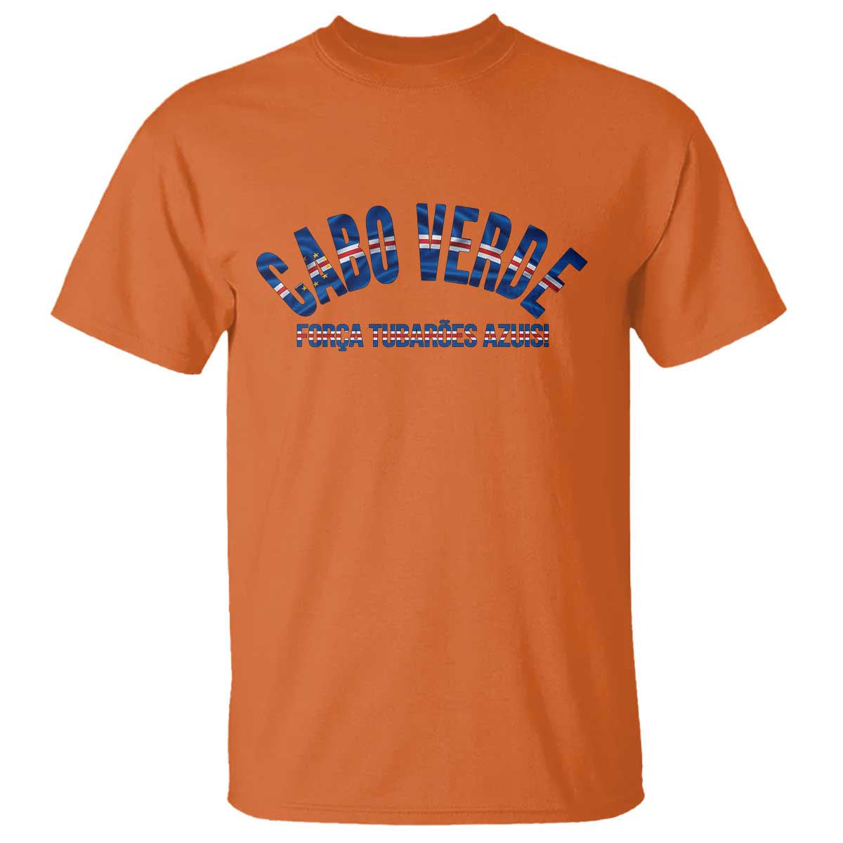 Forca Tubaroes Azuis Cabo Verde National Pride T Shirt Cape Verde Football Fans Blue Sharks Heritage