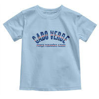 Forca Tubaroes Azuis Cabo Verde National Pride Toddler T Shirt Cape Verde Football Fans Blue Sharks Heritage