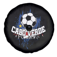 Cabo Verde Flag Football Graphic Spare Tire Cover Cape Verde Soccer Fans Artistic Pride
