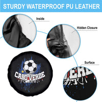 Cabo Verde Flag Football Graphic Spare Tire Cover Cape Verde Soccer Fans Artistic Pride