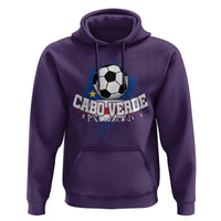 Cabo Verde Flag Football Graphic Hoodie Cape Verde Soccer Fans Artistic Pride