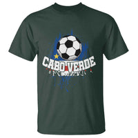 Cabo Verde Flag Football Graphic T Shirt Cape Verde Soccer Fans Artistic Pride