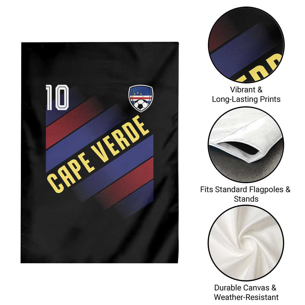Cape Verde Soccer Jersey Style National Pride Garden Flag Cabo Verde Football Fans Number 10 Athletic