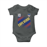 Cape Verde Soccer Jersey Style National Pride Baby Onesie Cabo Verde Football Fans Number 10 Athletic