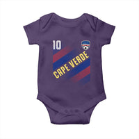 Cape Verde Soccer Jersey Style National Pride Baby Onesie Cabo Verde Football Fans Number 10 Athletic
