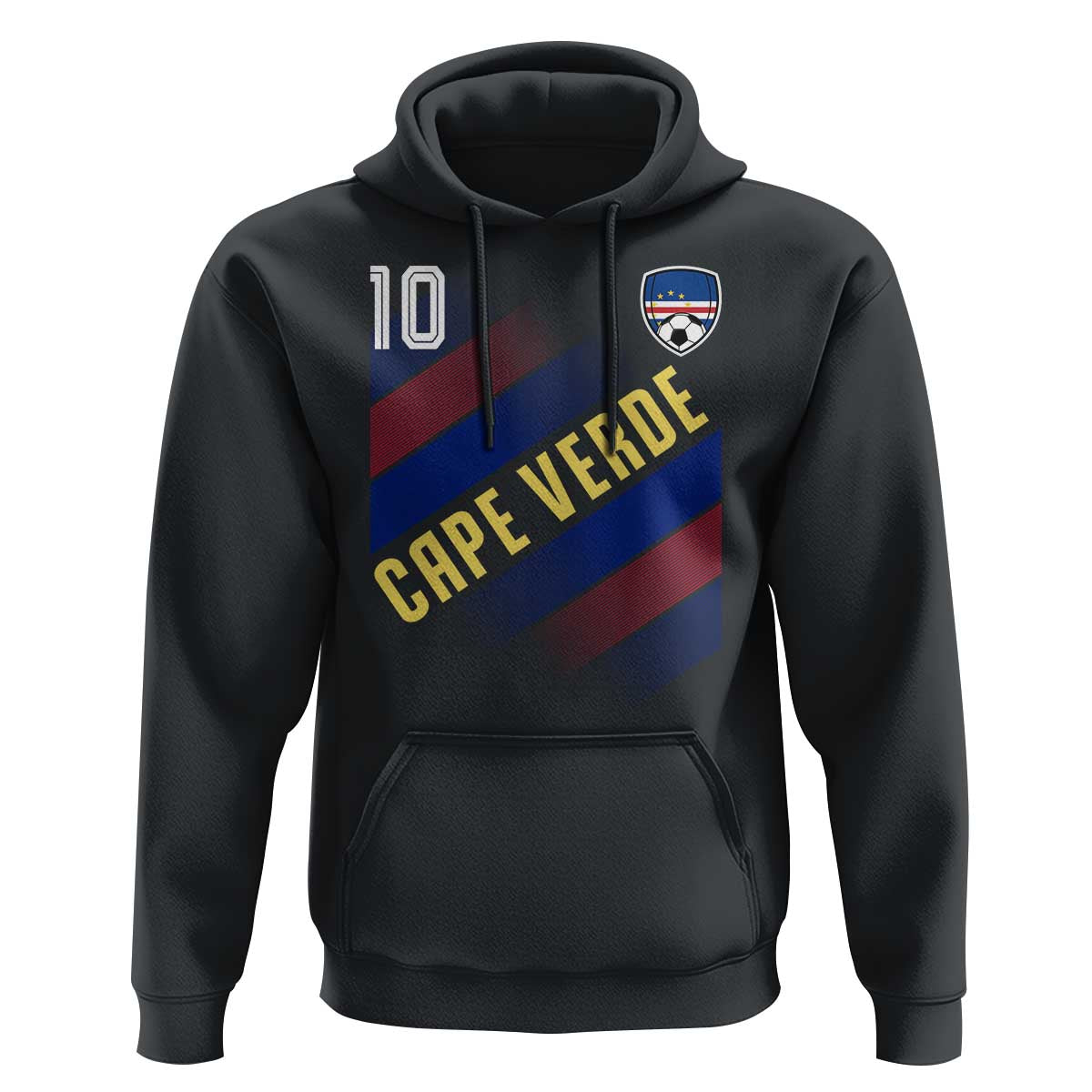 Cape Verde Soccer Jersey Style National Pride Hoodie Cabo Verde Football Fans Number 10 Athletic