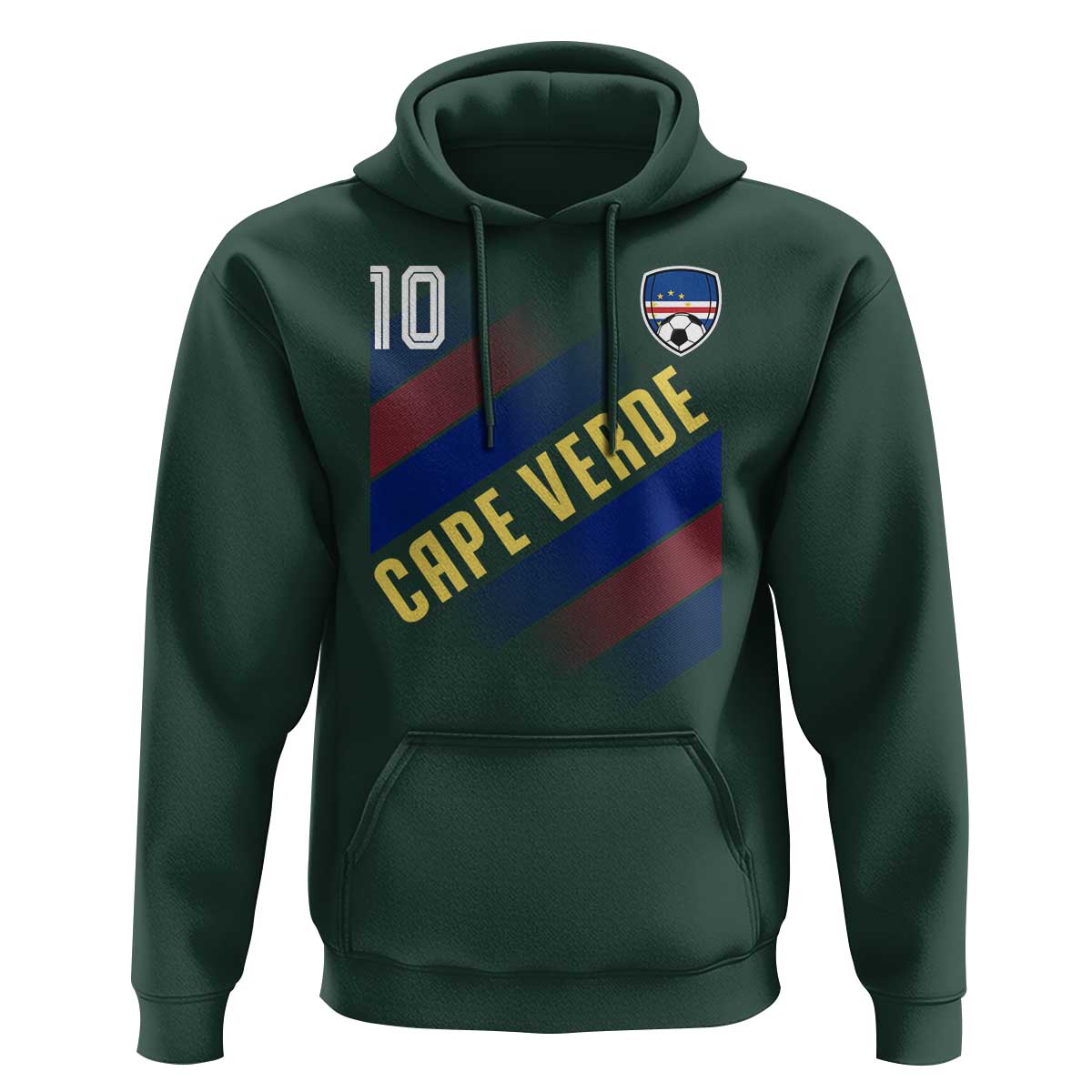 Cape Verde Soccer Jersey Style National Pride Hoodie Cabo Verde Football Fans Number 10 Athletic